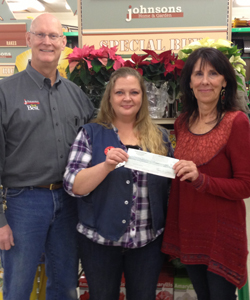 Johnsons / Customer donation to Maple Valley Food Bank