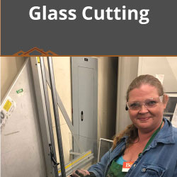 Glass Cutting at Johnsons Home & Garden