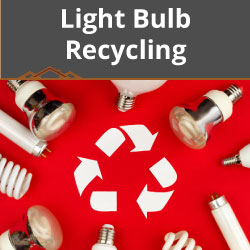 Light bulb recycling at Johnsons Home & Garden