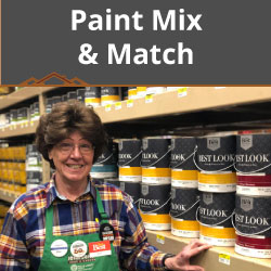 Paint mixing & matching at Johnsons Home & Garden