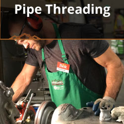 Pipe threading service at Johnsons Home & Garden