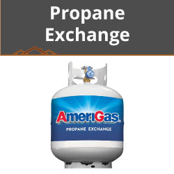 Propane tank exchange at Johnsons Home & Garden