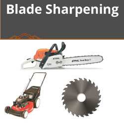Sharpening for Saw Blades, Lawn Mower Blades, Chainsaws, and other blades