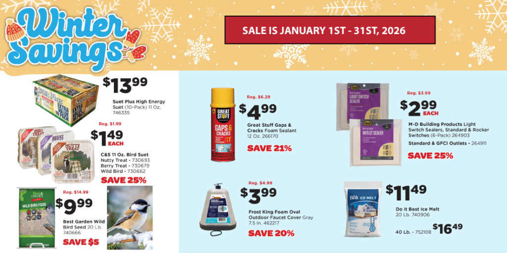 Johnsons Home & Garden January Ad Slide #1