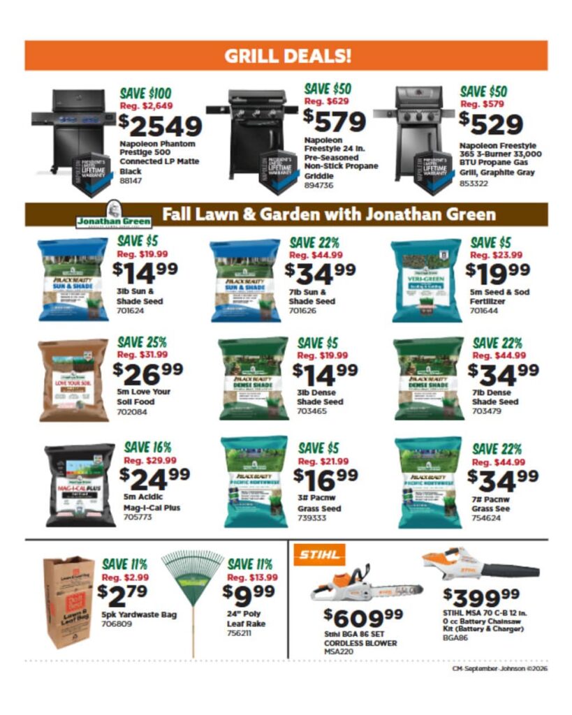 Johnsons Home & Garden Sales Flyer for September 2026 - Page 3